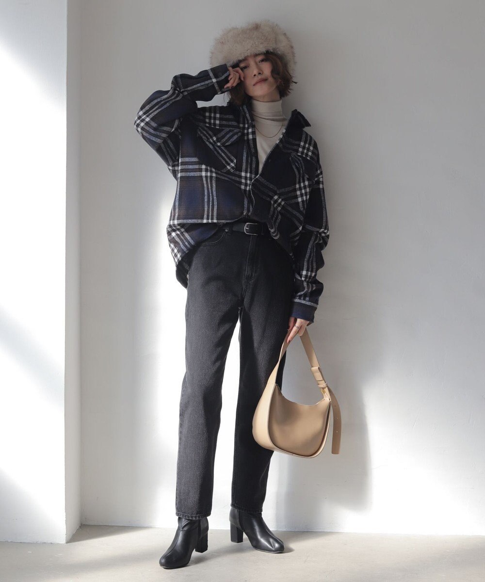 WEGO 【WEB限定/25年秋冬新作/洗濯OK/毛玉レス】タートルネックニット 