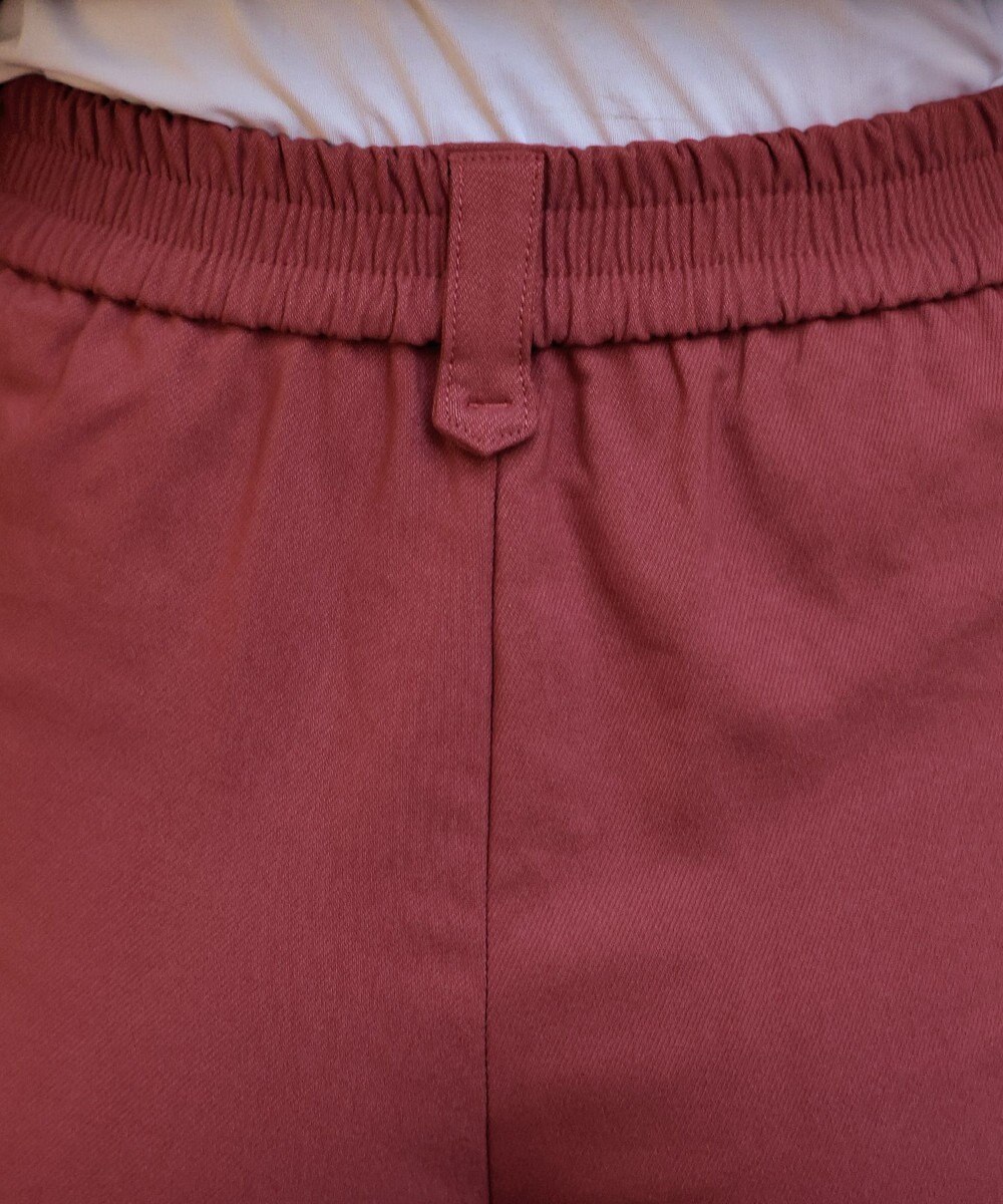 Tiaclasse 【洗える】裏起毛ストレッチテーパードパンツ 