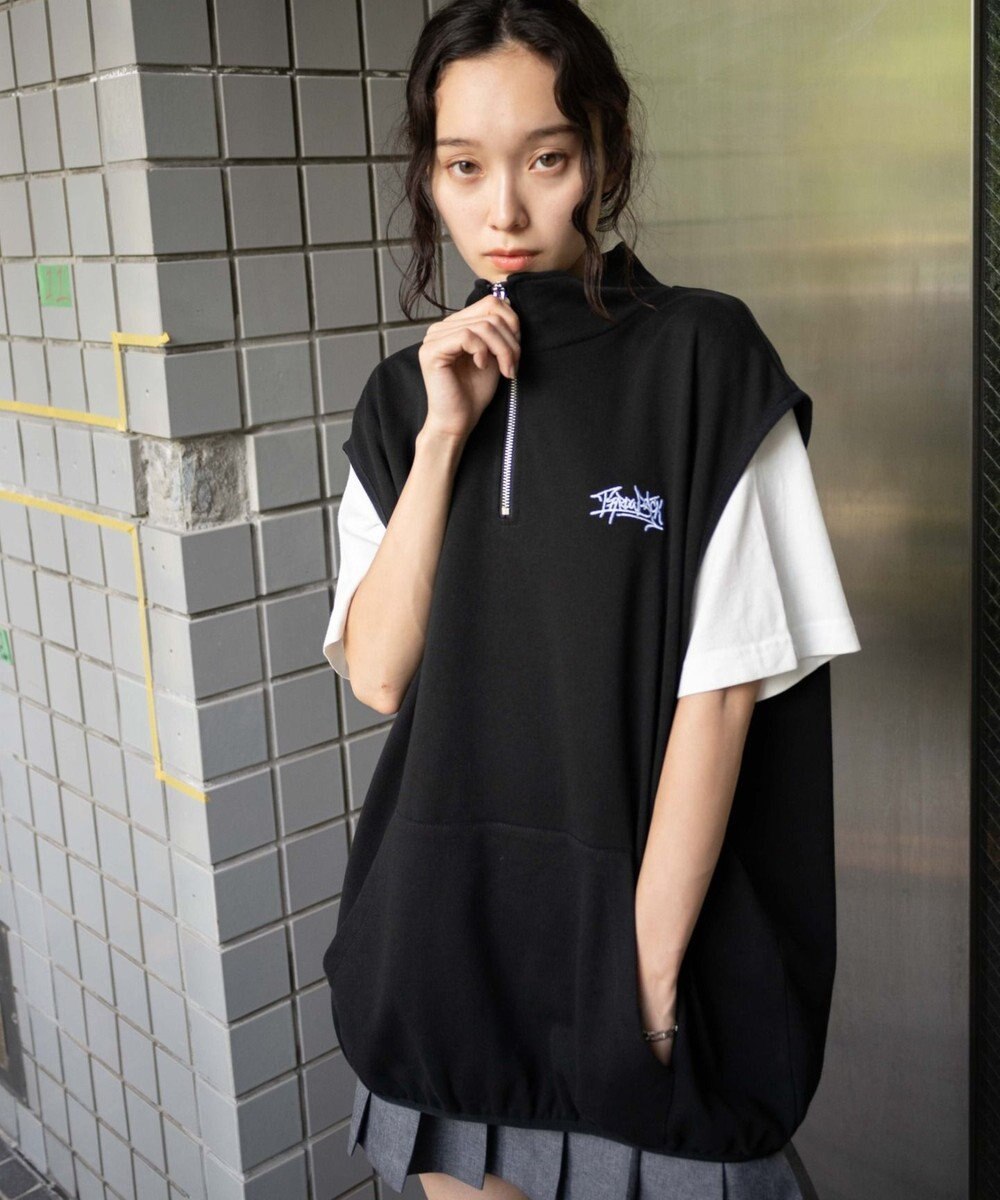 WEGO 【ユニセックス着用ITEM】ノースリハーフジッププルオーバー 