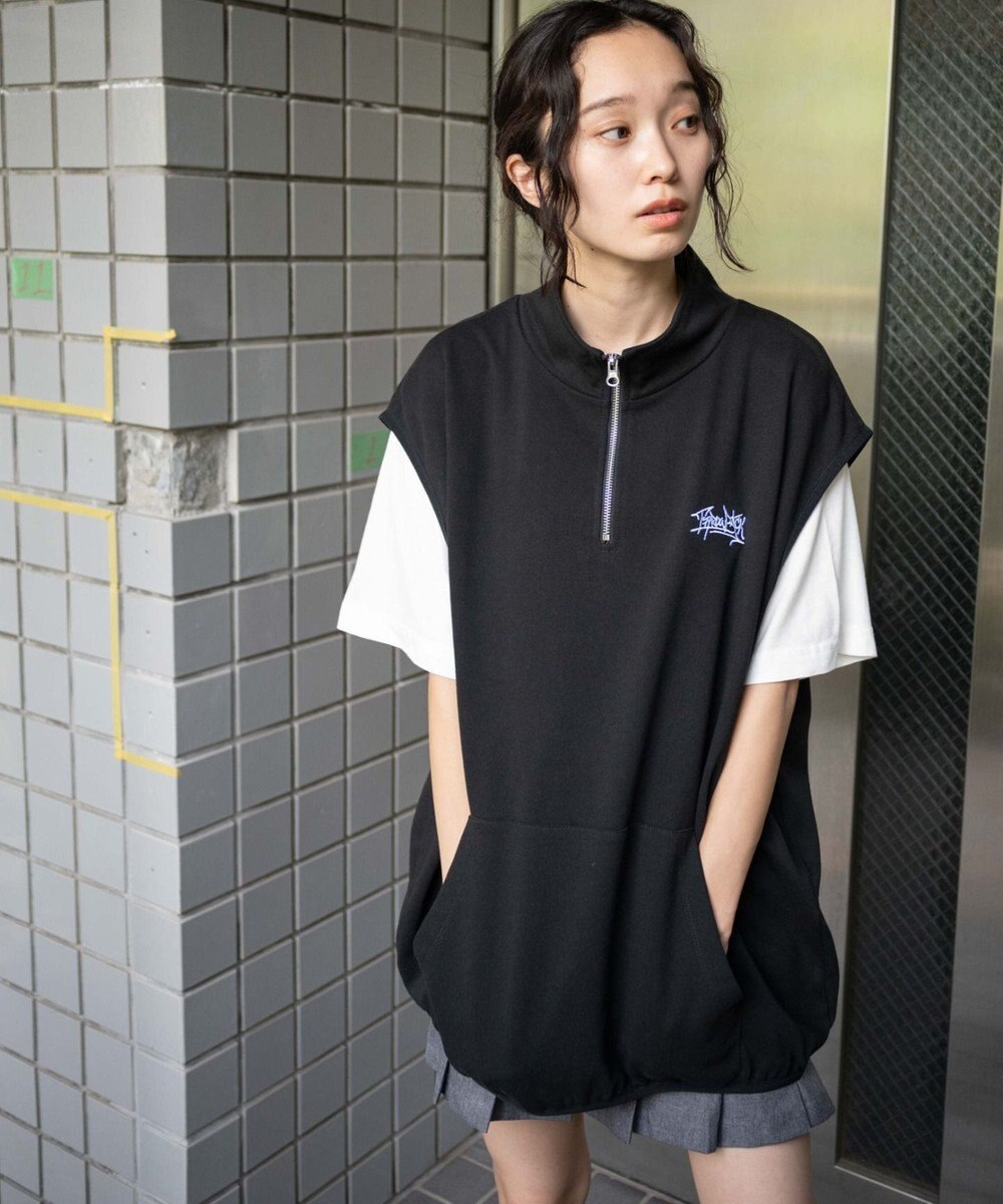 WEGO 【ユニセックス着用ITEM】ノースリハーフジッププルオーバー 