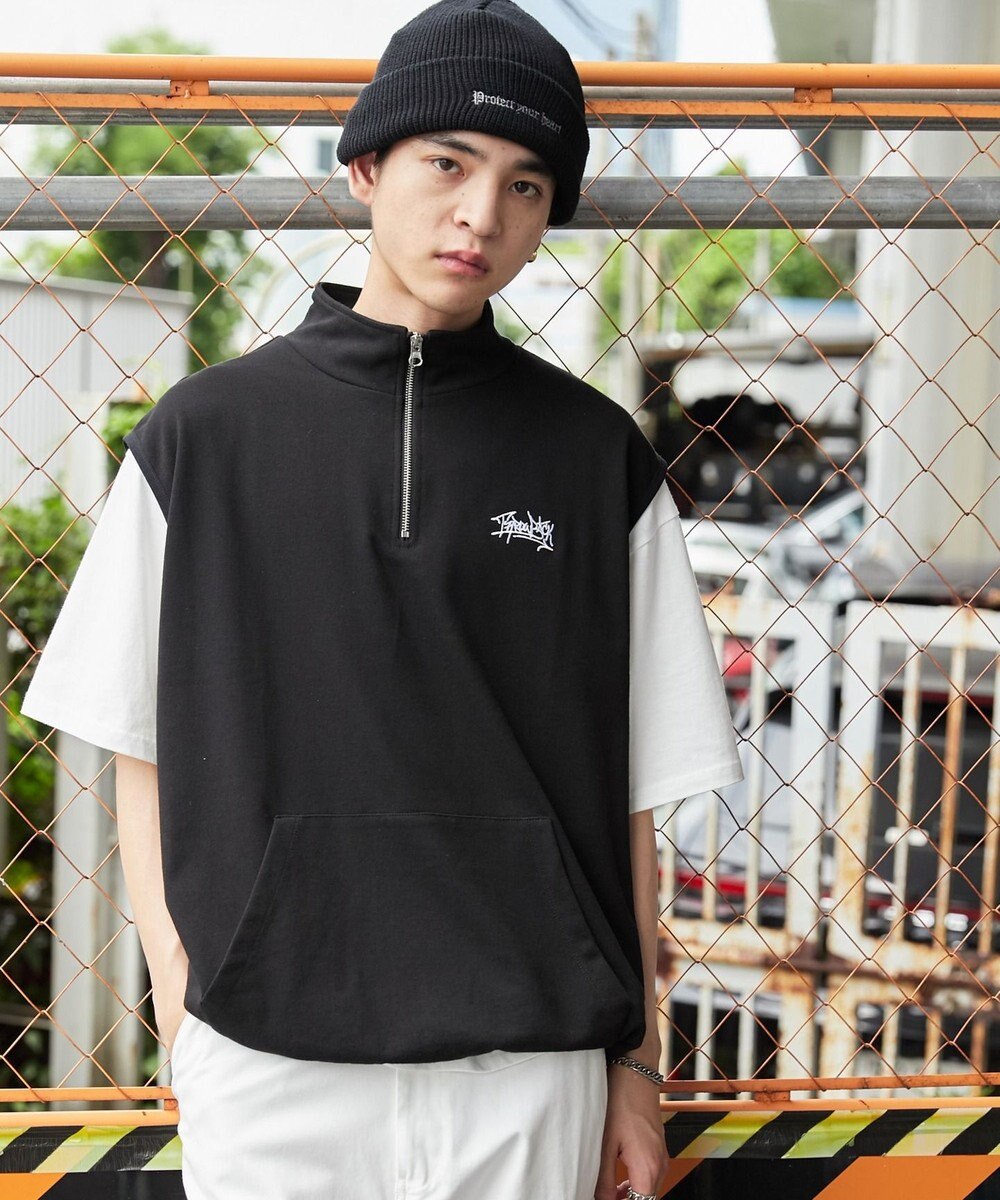 WEGO 【ユニセックス着用ITEM】ノースリハーフジッププルオーバー 