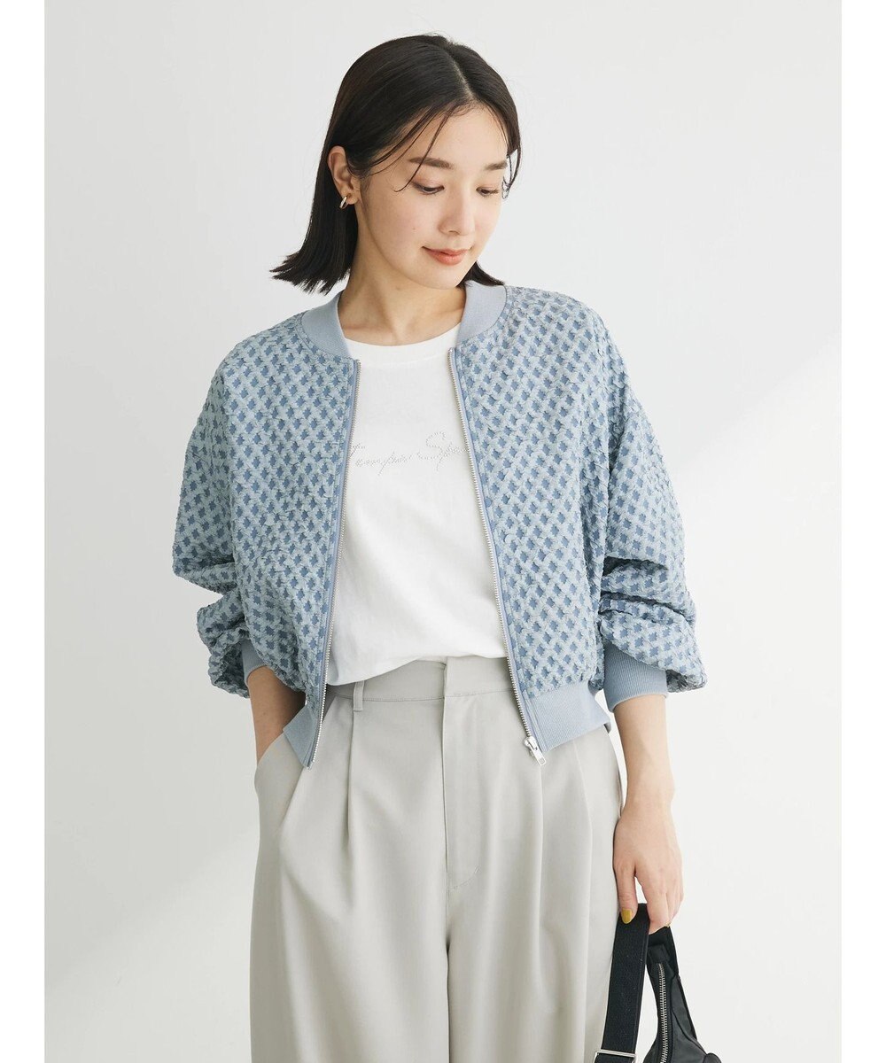 Green Parks ・ＳＵＧＡＲ　ＳＰＯＯＮ　エンボスチェックブルゾン 