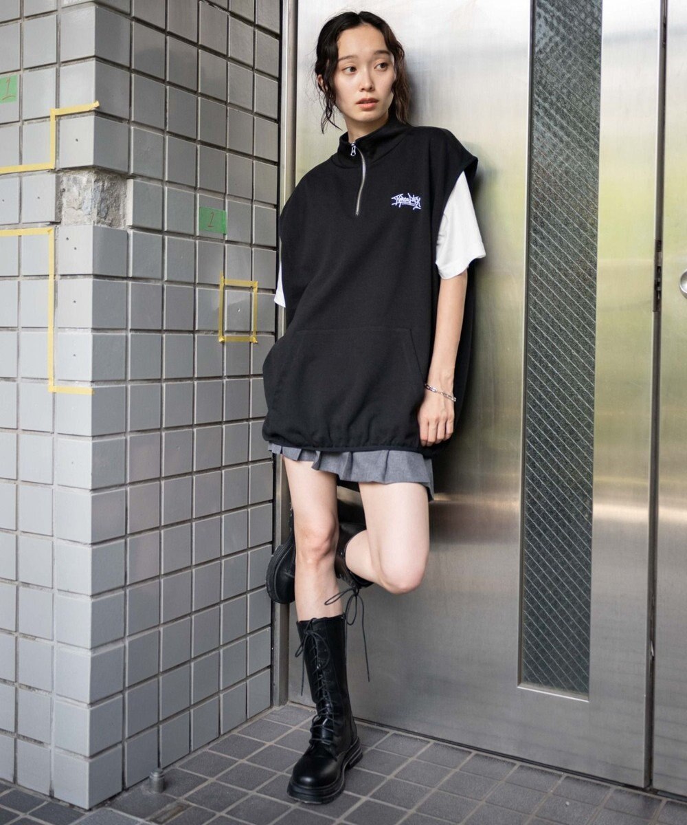 WEGO 【ユニセックス着用ITEM】ノースリハーフジッププルオーバー 