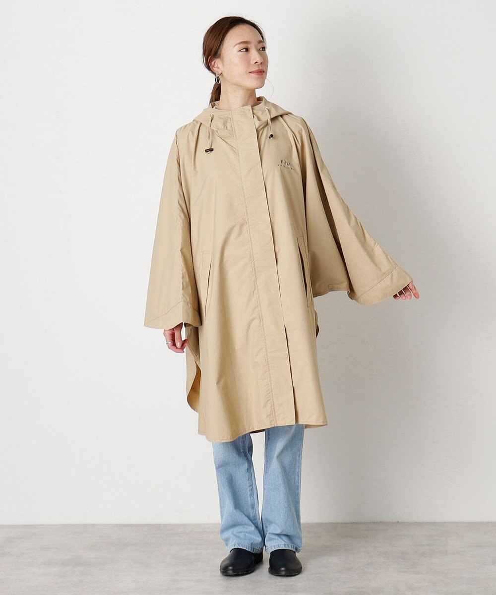 MOONBAT POLO RALPH LAUREN レインポンチョ レインベア 50デニール生地／着丈98cm 収納袋付き 
