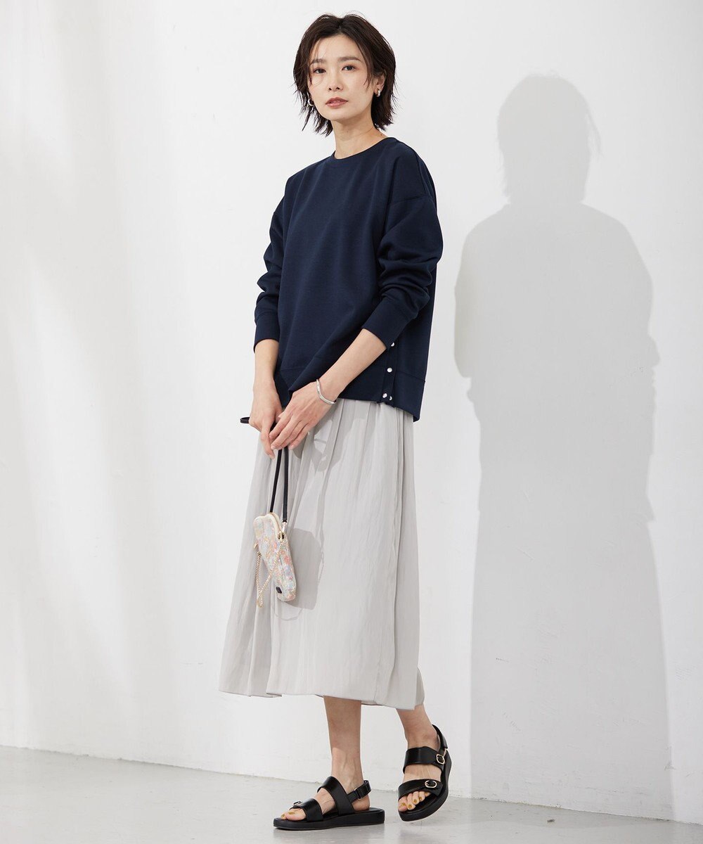 J.PRESS LADIES 【洗える】 Dyed Dechine Air Flow スカート 