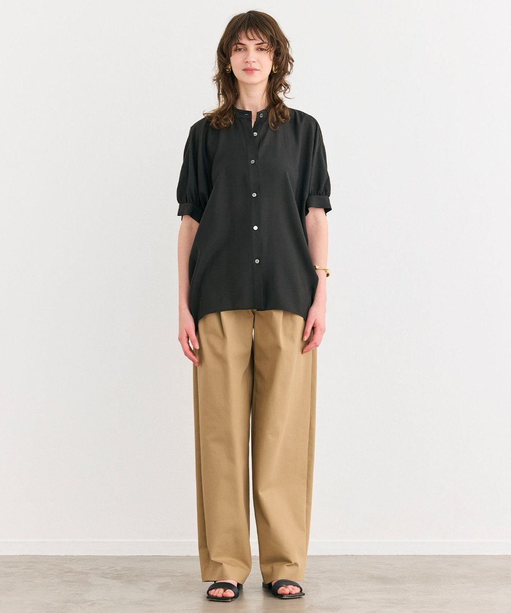 BEIGE， 【洗える】AMARYLLIS / シアーパフオーバーサイズブラウス 