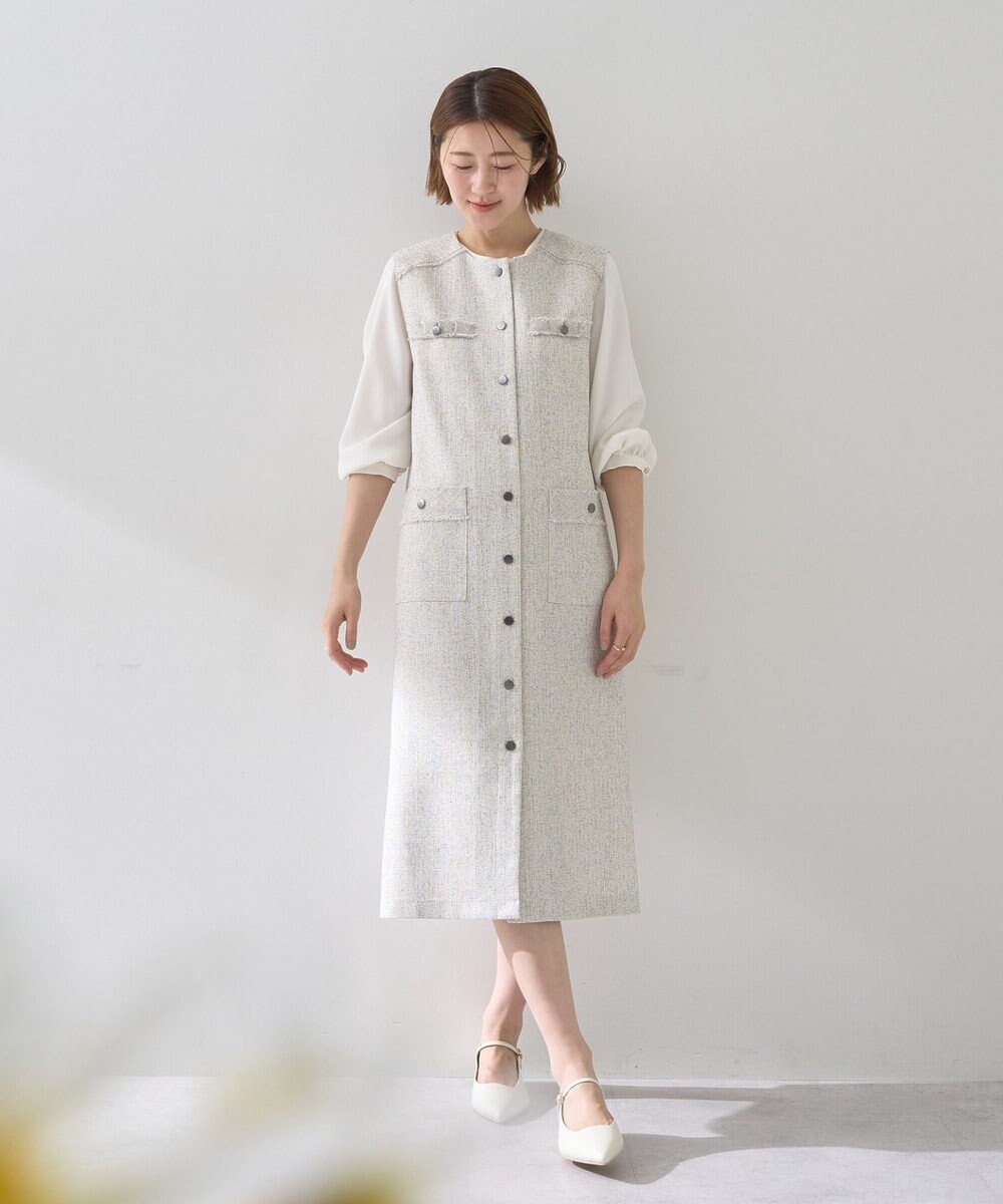 YECCA VECCA ツイードジレジャンスカ 