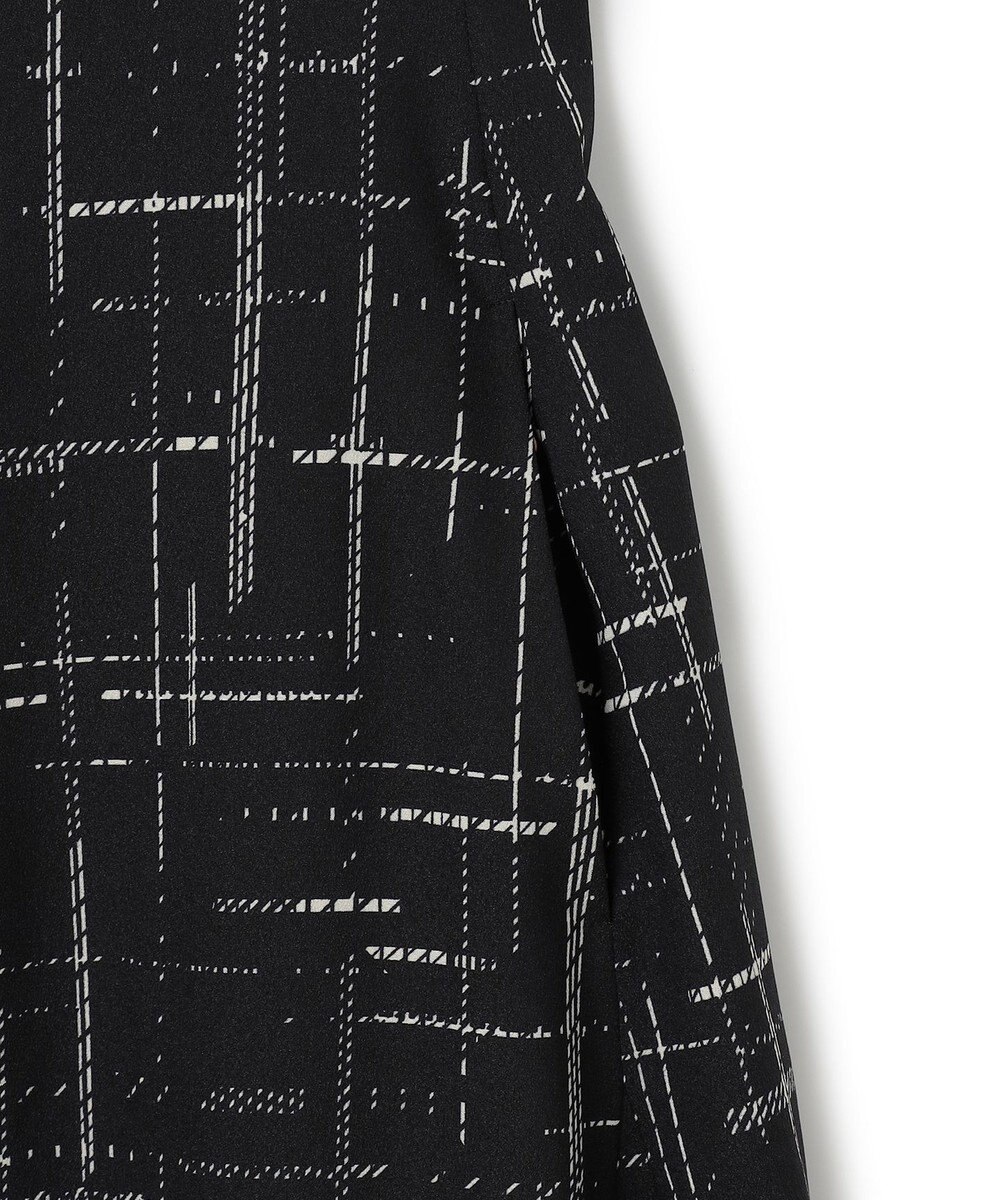 23区 【洗える】モノクロトーンプリント ワンピース 
