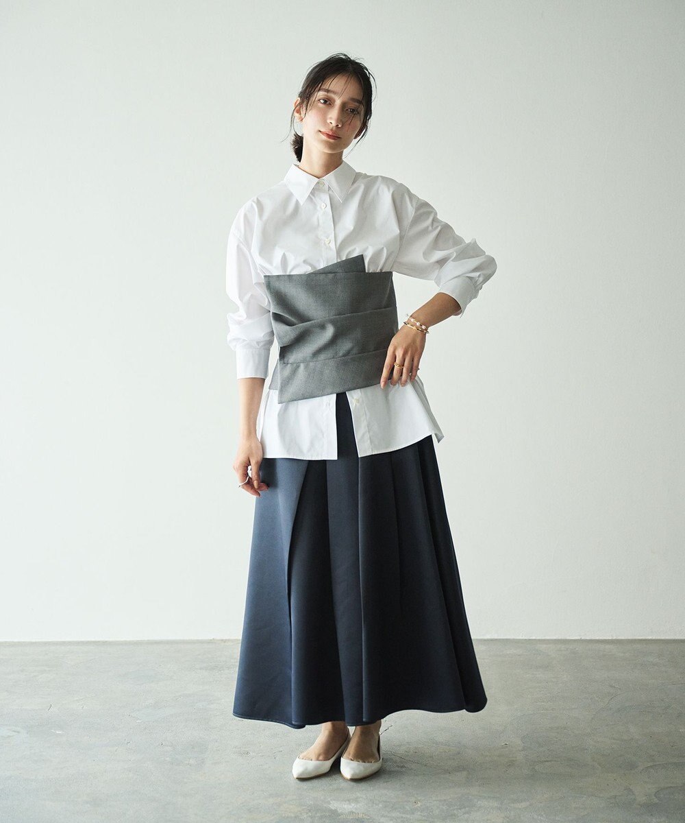 #Newans ビスチェレイヤーシャツ 