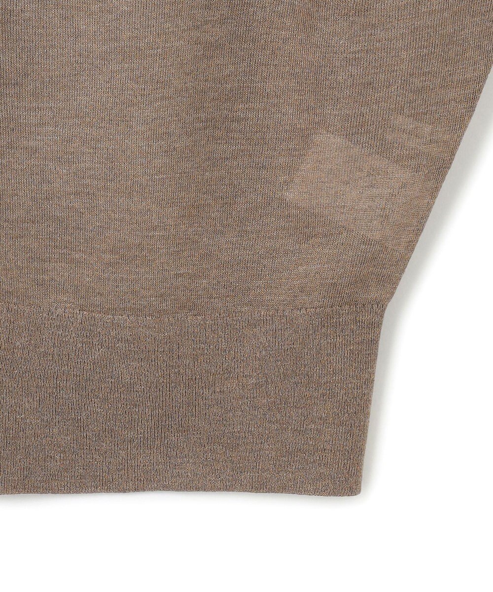 23区 【前後着用可能/洗える】シャイニーシアー 5分袖 カーディガン 