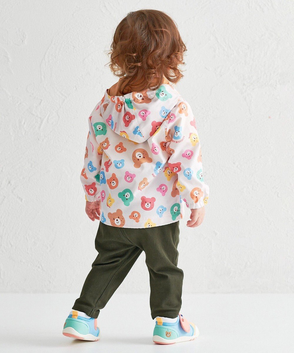 MIKI HOUSE HOT BISCUITS 【80-120cm】カラフルビーンズ 総柄ウインドブレーカー 