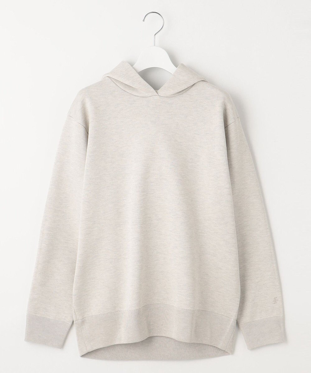 自由区 S 【洗える】シャイニースムースニット パーカー 