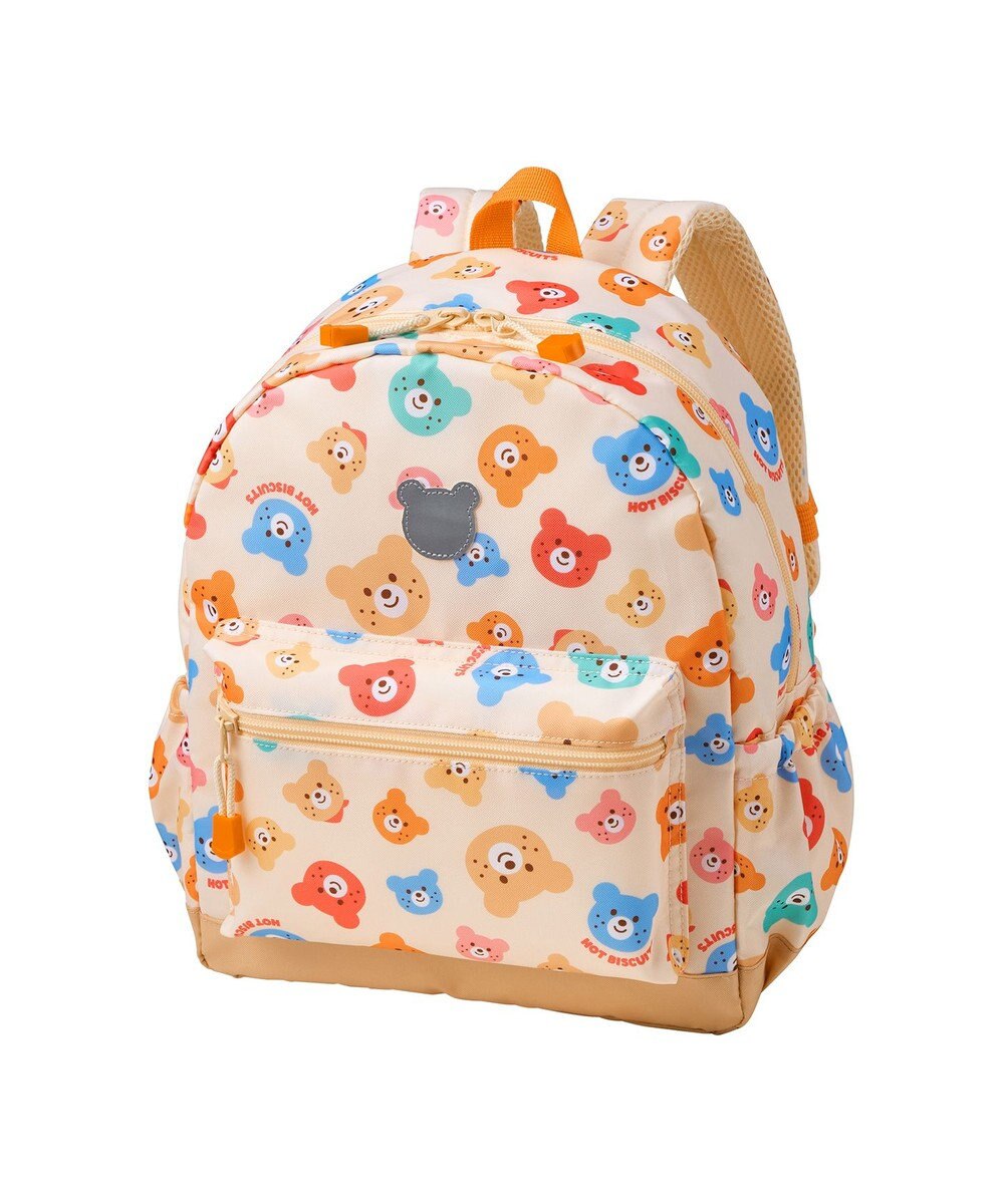 MIKI HOUSE HOT BISCUITS 【Mサイズ】カラフルビーンズ 総柄リュック 