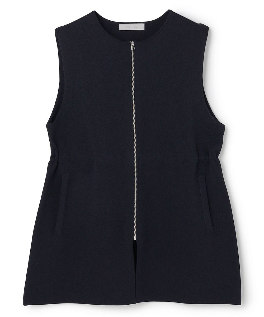 UNFILO BEAUTY FORM KNIT ZIPジレ 