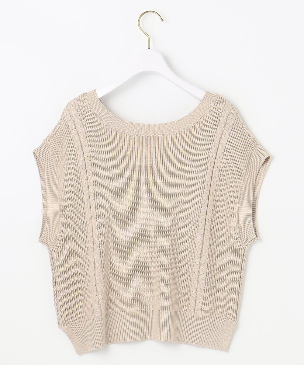 ANY SIS 【前後着用可】スムースタッチ2WAYニット ベスト 