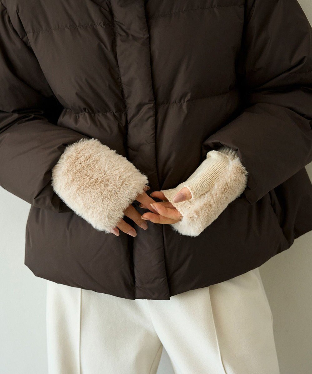 UNFILO フェイクファー グローブ 