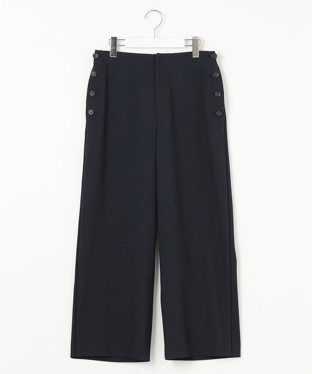 J.PRESS LADIES S 【洗える】LANTECシャークスキン セミワイド パンツ 