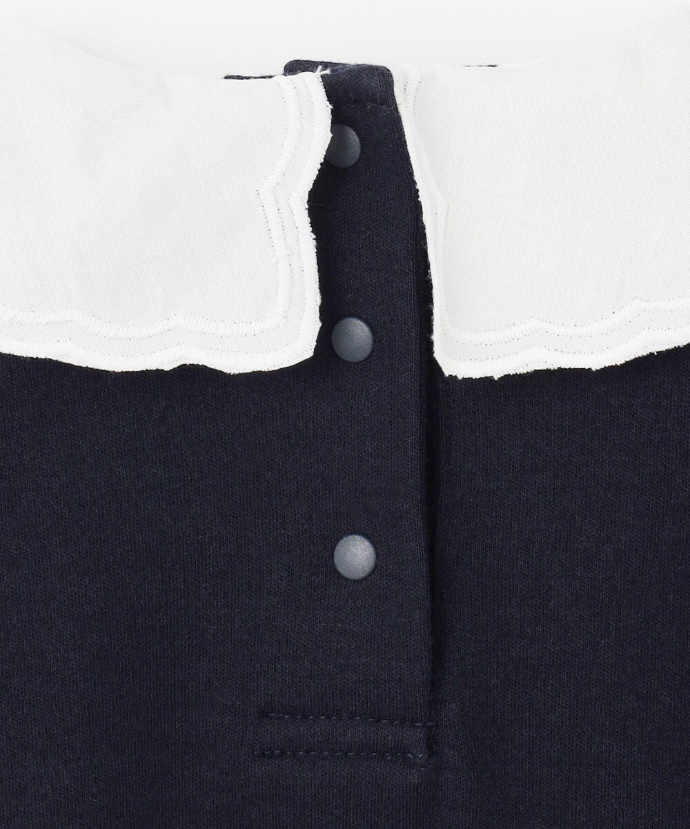 ANY KIDS 襟 刺繍 カットソー 