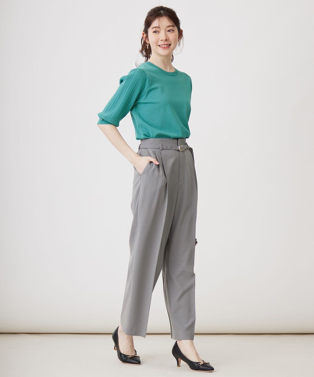 ANY SIS S 【接触冷感 ・UVケア】シアースリーブ ニット 