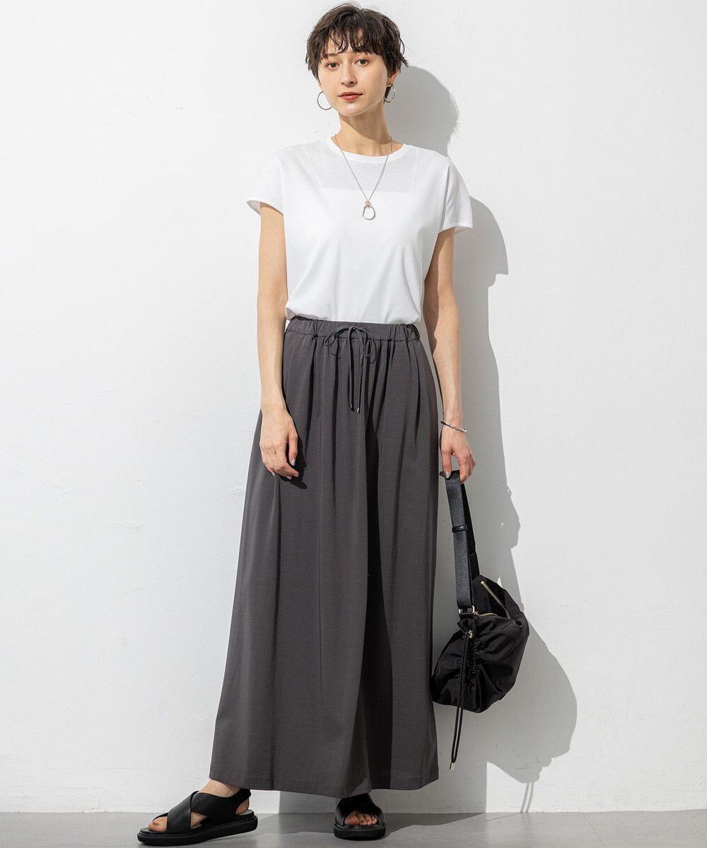 23区 【汗じみ防止/速乾性】フレンチスリーブ  IT Tシャツ 