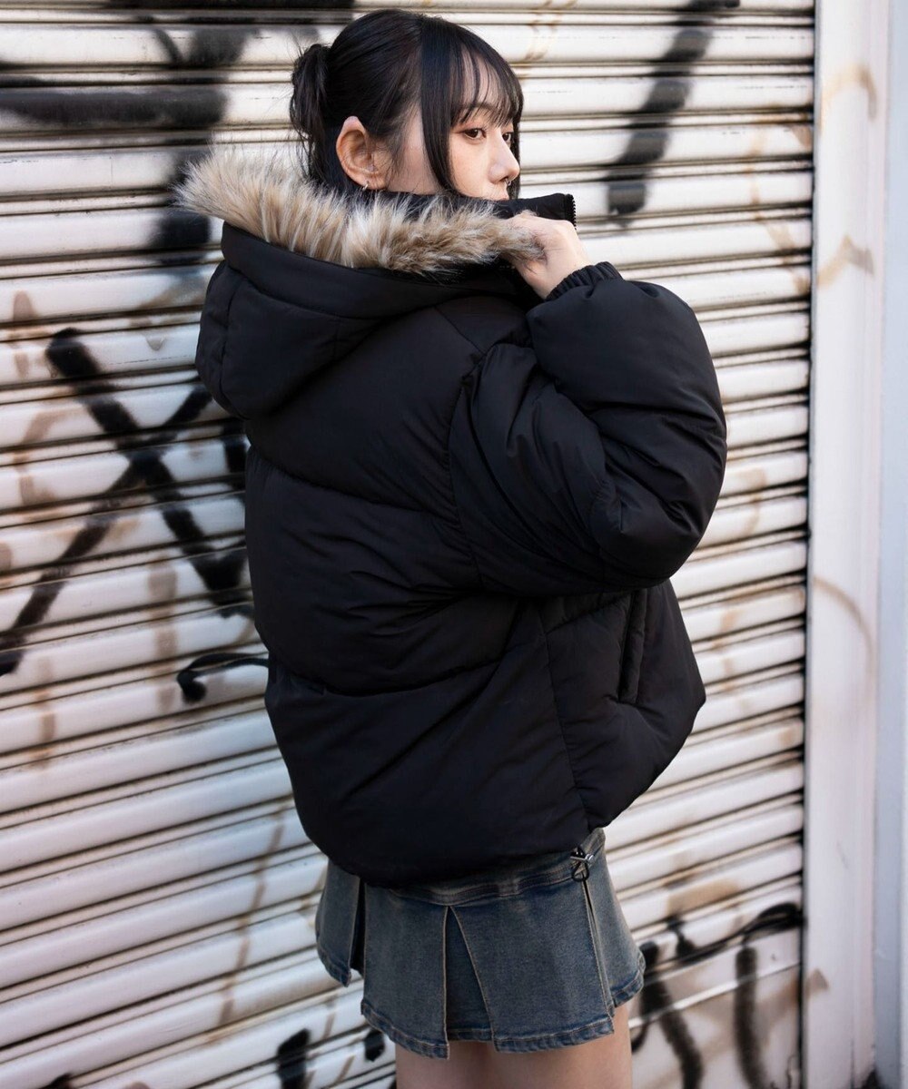 WEGO 3WAYファーフードパファーブルゾン 