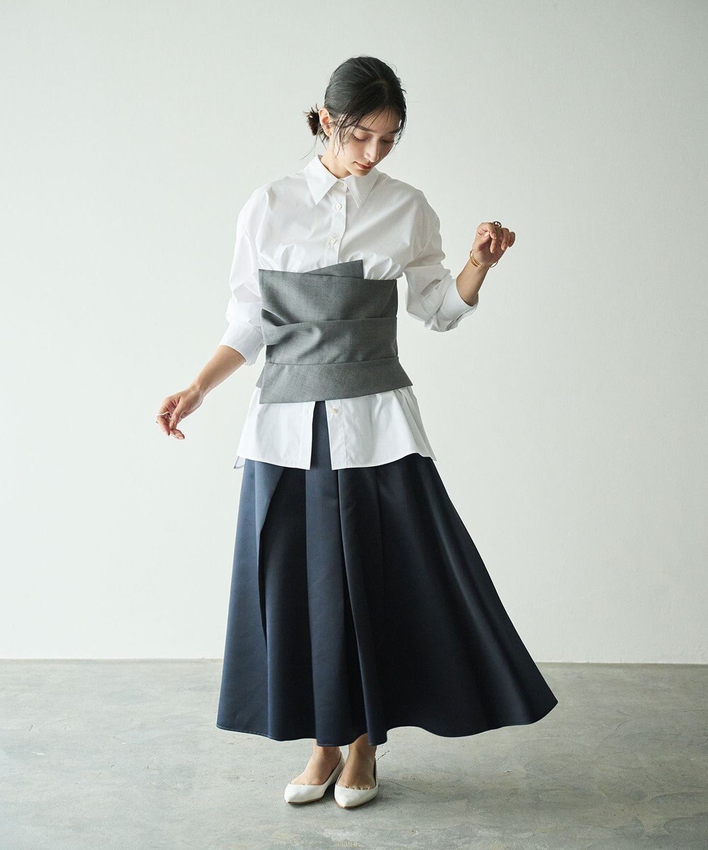 #Newans ビスチェレイヤーシャツ 