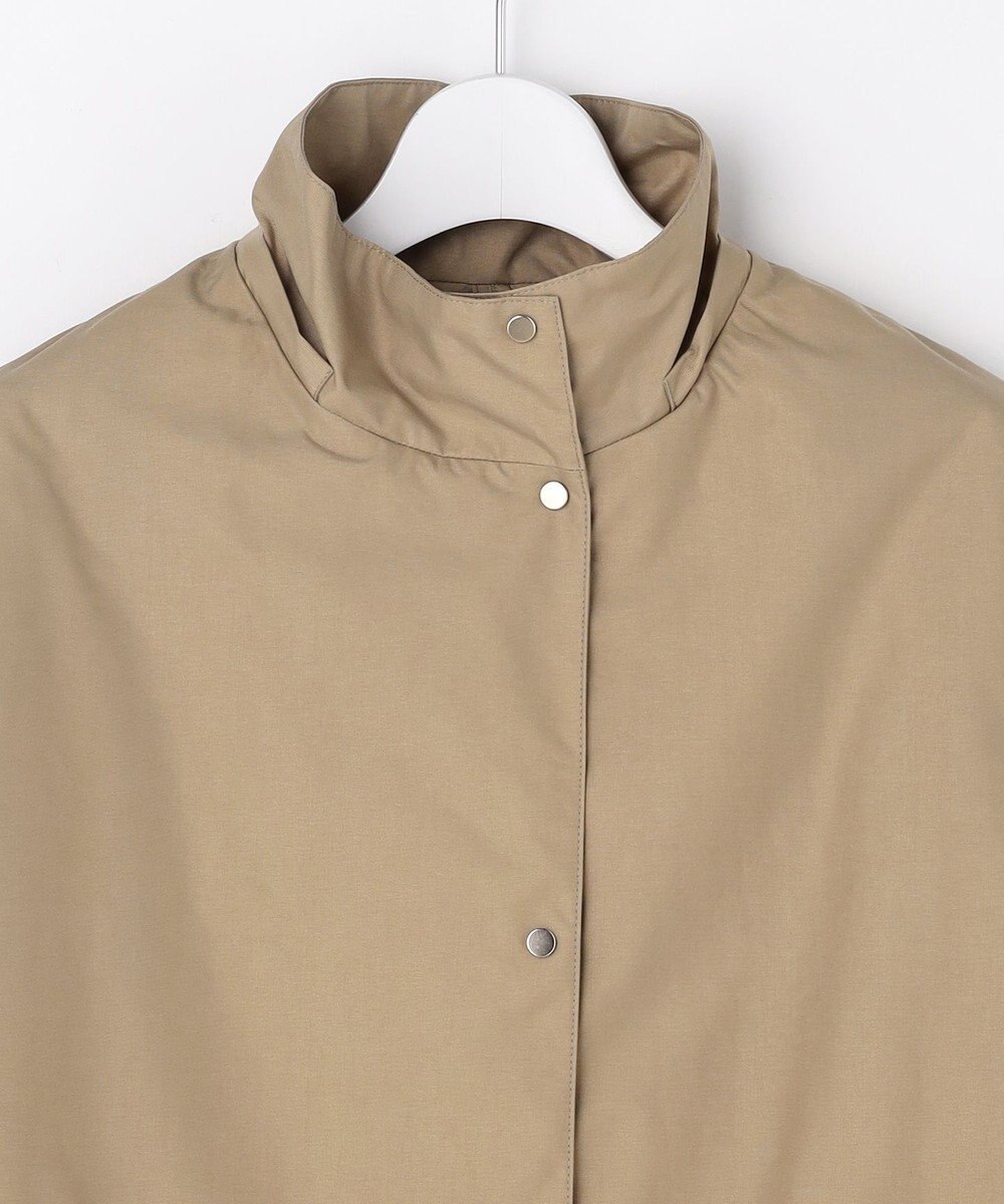 J.PRESS LADIES 【2way】スパンライクナイロンタッサー フーデッド コート 