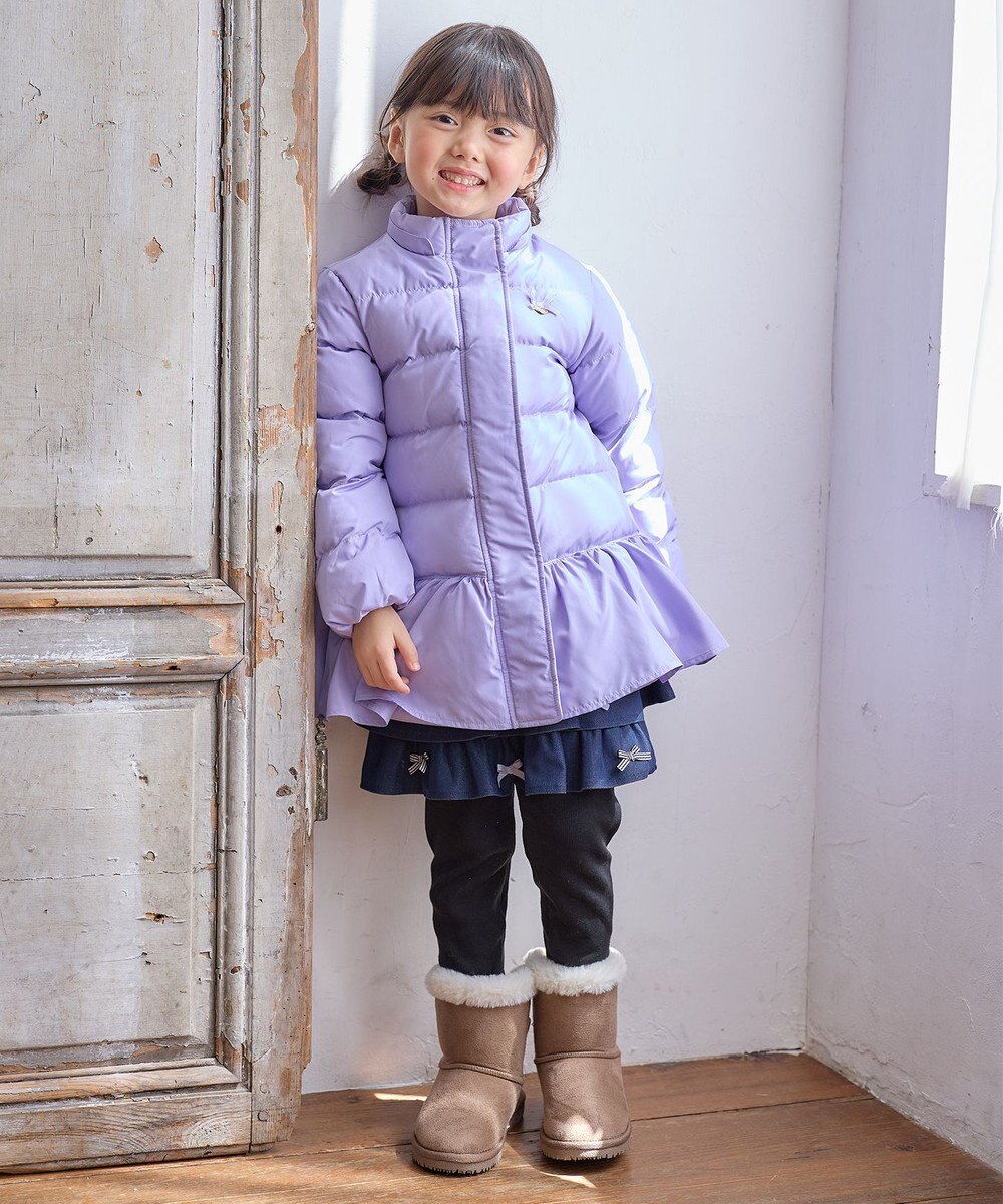 ANY KIDS 【洗濯機OK】中綿 リボン コート 