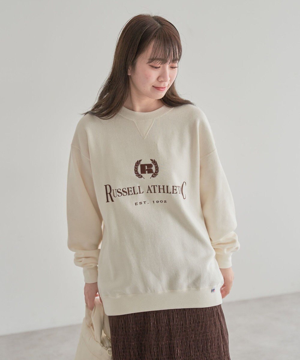 Green Parks ■ＲＵＳＳＥＬＬ　ロゴ刺繍スウェット 