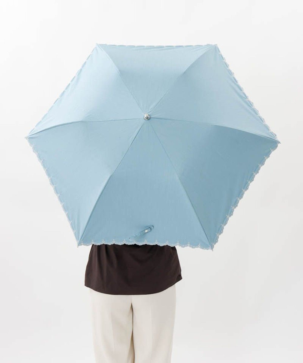 AURORA 【 BLAO（ブラオ）】サマーシールド ボーラー刺しゅう晴雨兼用傘(折りたたみ傘) 