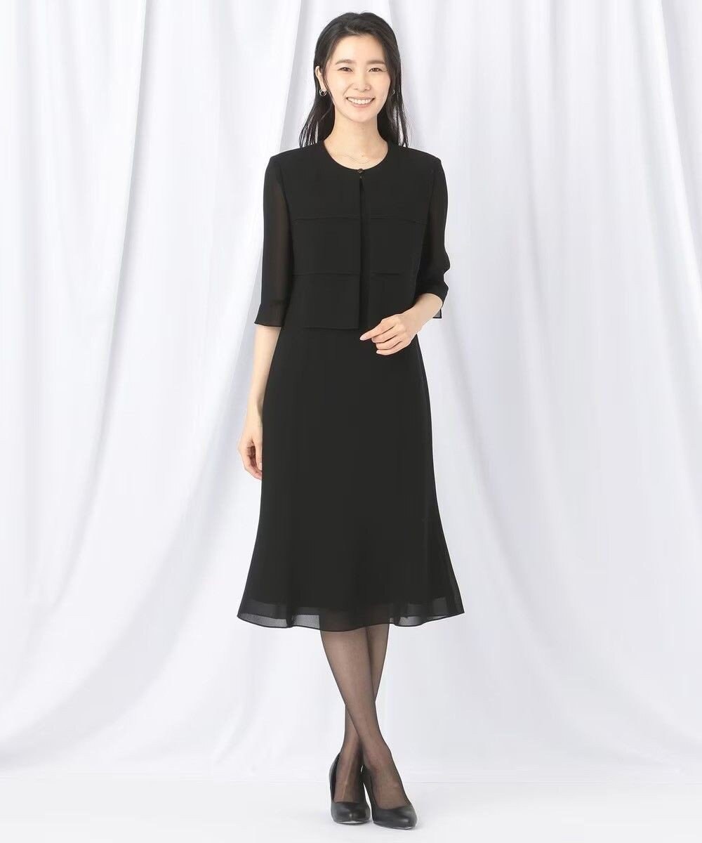 自由区 FORMAL 【人気NO.1 / 洗える】ボレロ風ワンピース 