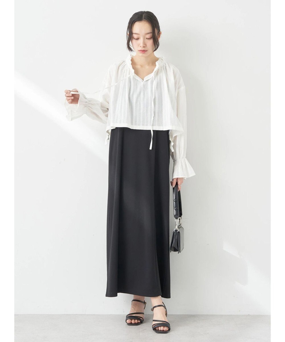 earth music&ecology ＳＥＴ２点ドビーショートブラウス＋キャミワンピース 