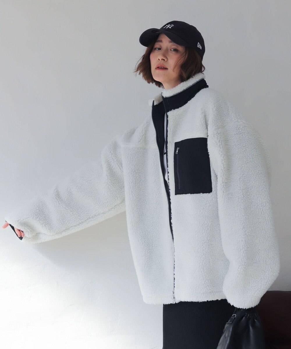 WEGO 【2025年秋冬新作アイテム/ユニセックス着用ITEM/SMLサイズ展開】ボアブルゾン 