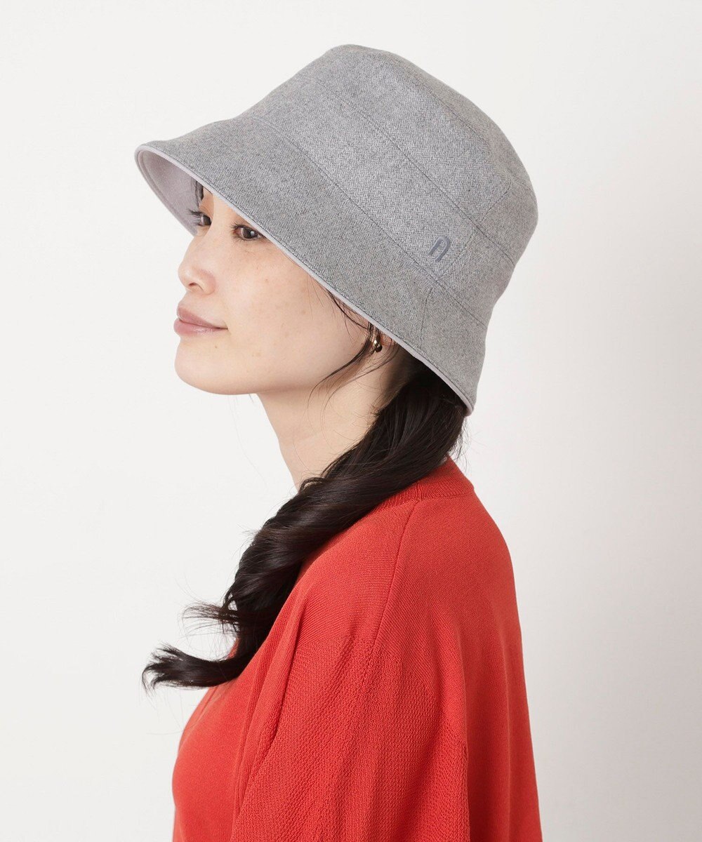 MOONBAT FURLA(フルラ)ツイードダウン ハット 帽子 UVカット サイズ調整 日本製 