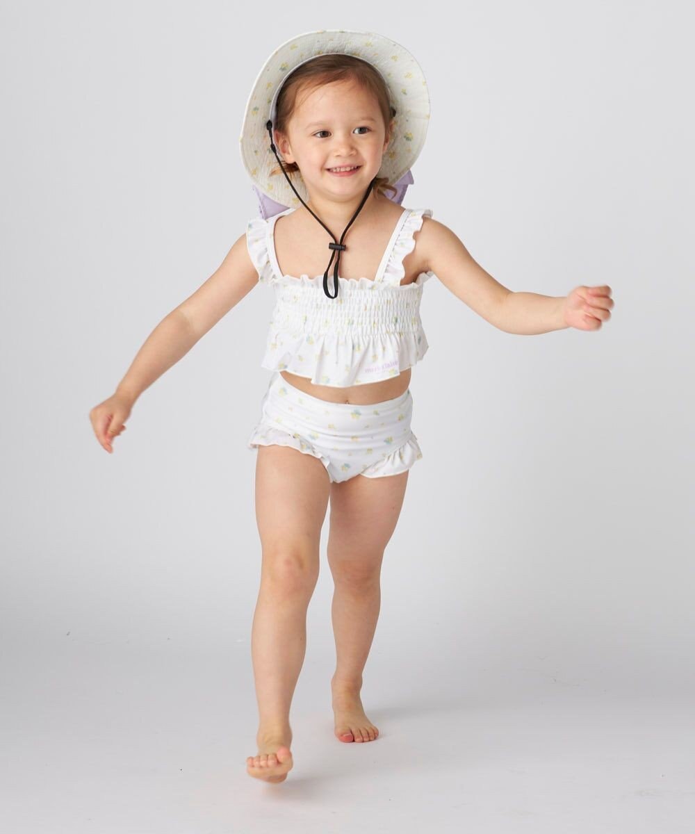 OP／FILA 【marie claire ENFANTS】シャーリングセパレート水着 