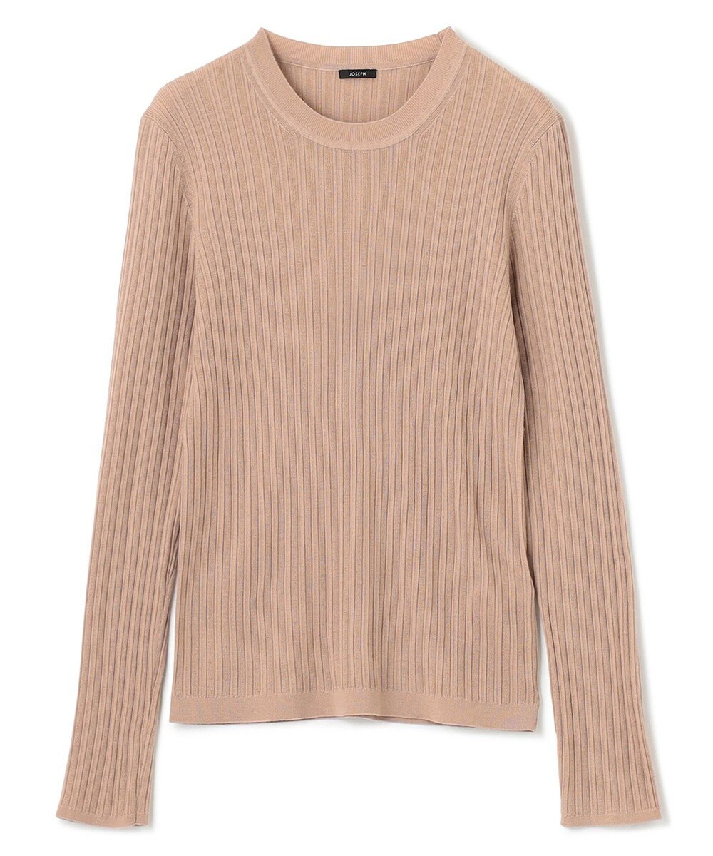JOSEPH 【洗える】メリノリブ　ラウンドネックニット 