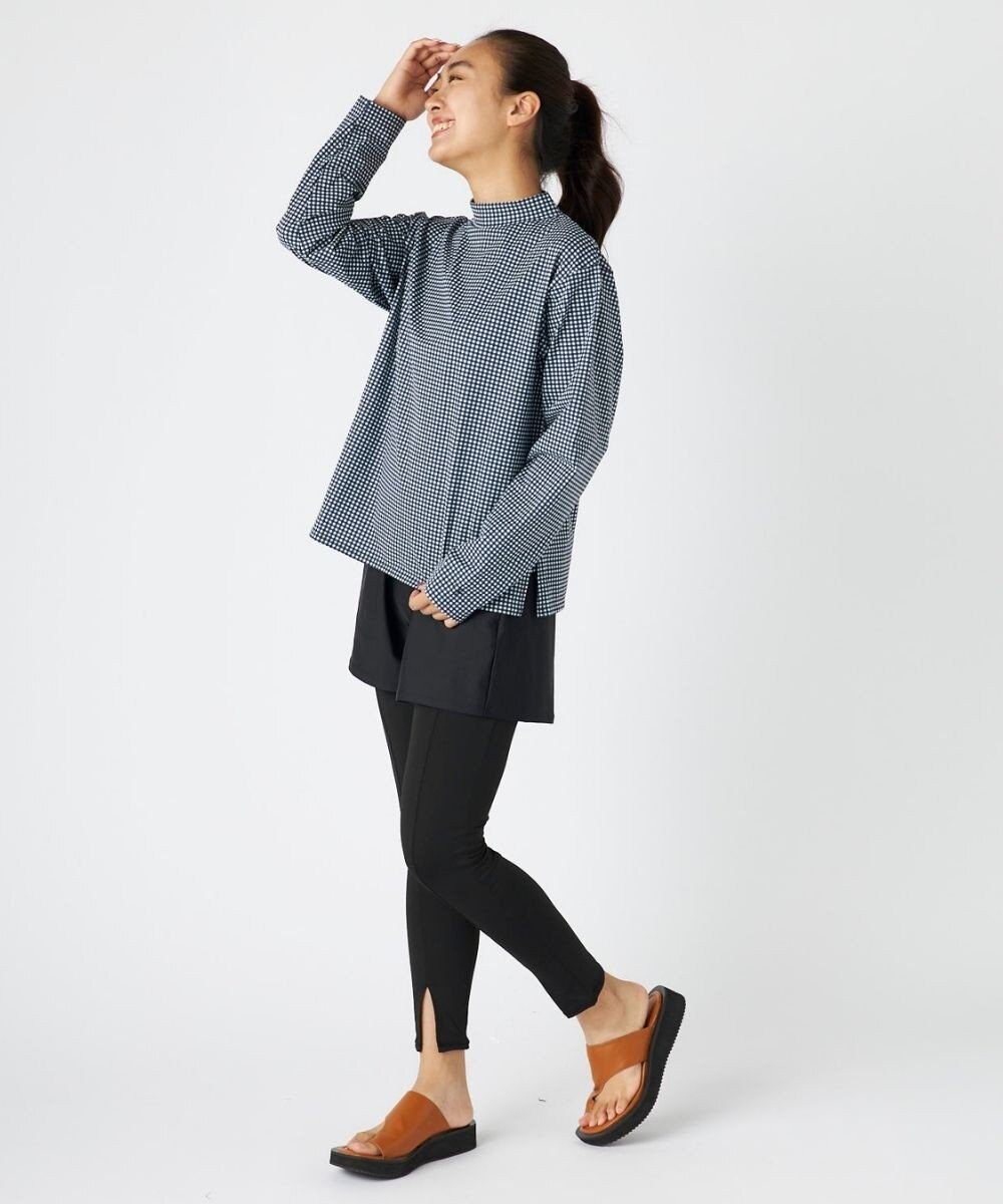 OP／FILA 【ocean pacific】モックネックラッシュガード付き 水着5点セット 