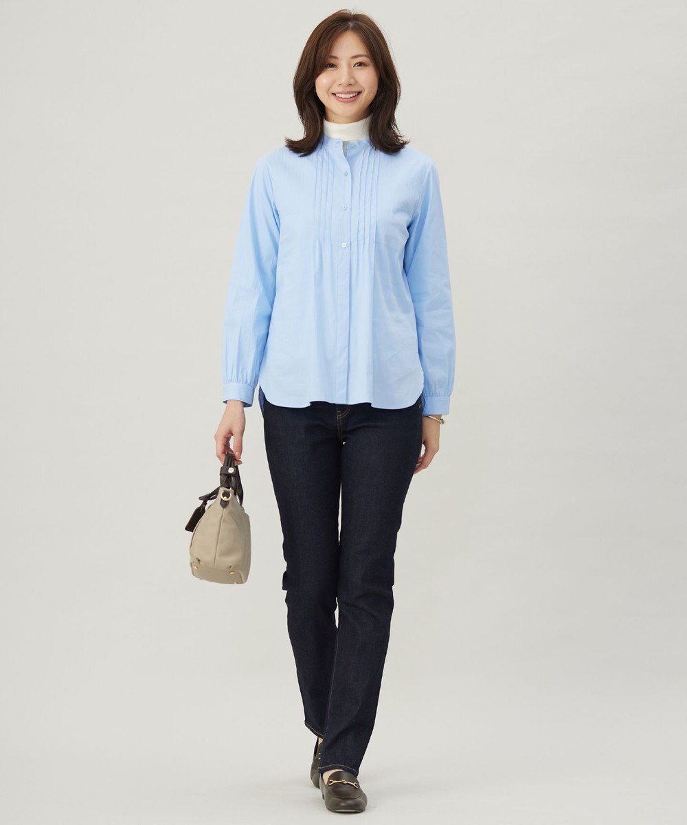 J.PRESS LADIES S 【洗える】BASIC STRETCH DENIM スキニー パンツ 