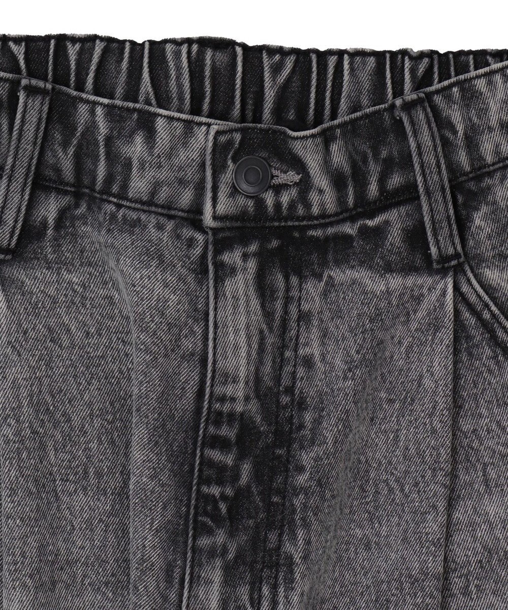 WEGO 【ユニセックス着用ITEM/SMLサイズ展開】ルーズテーパードデニムパンツ 