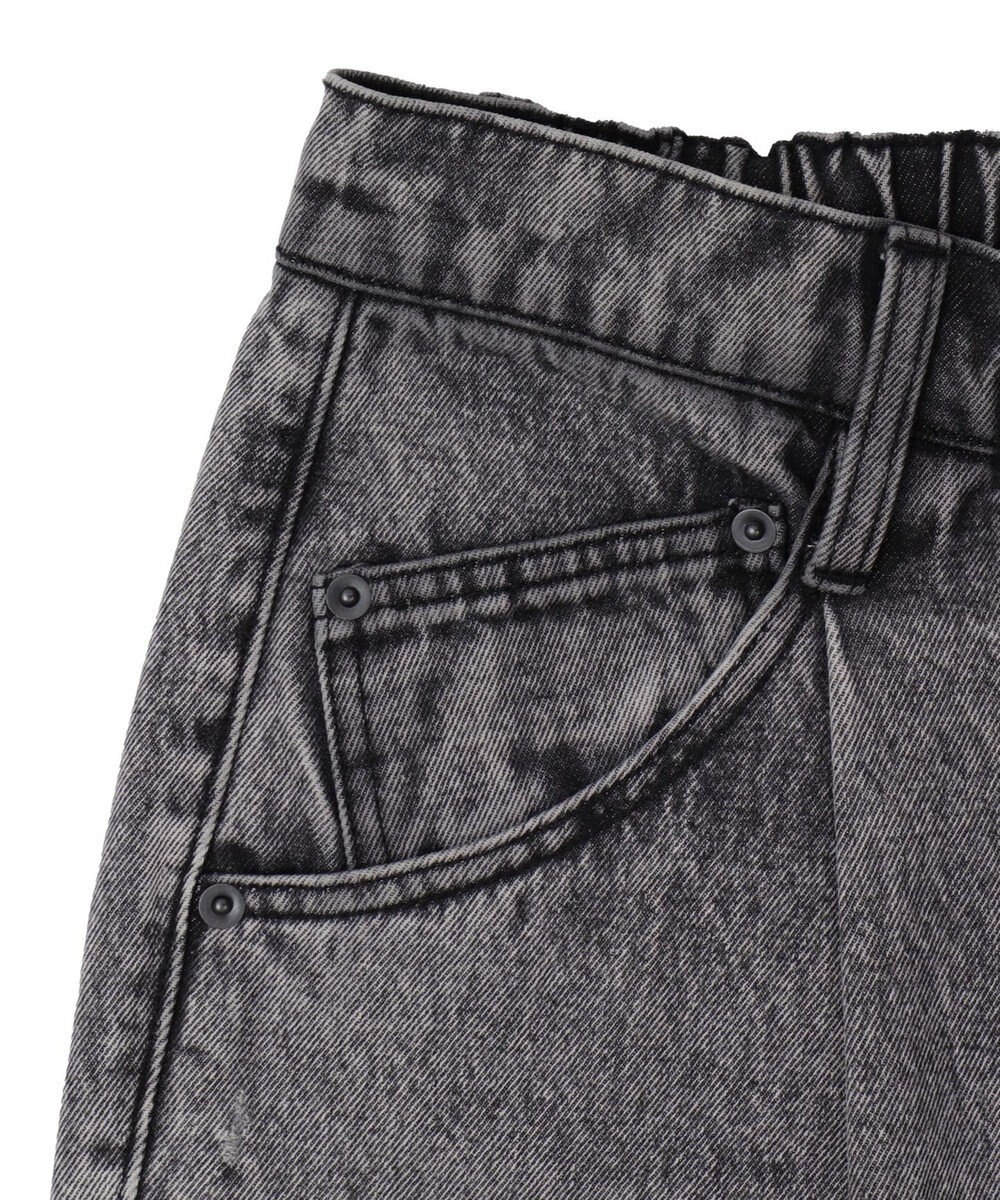 WEGO 【ユニセックス着用ITEM/SMLサイズ展開】ルーズテーパードデニムパンツ 