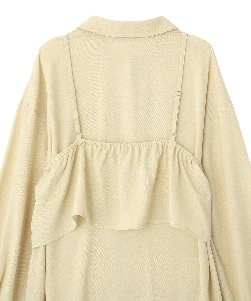 Green Parks ＳＥＴ２点フリルビスチェ＋シャツワンピース 