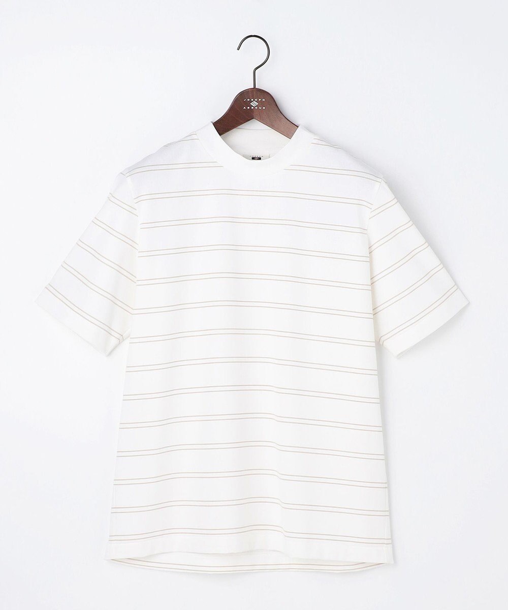 JOSEPH ABBOUD 【エコ素材和紙使用・日本素材を日本縫製 ・軽量・通気性】和紙フライスボーダーＴシャツ 