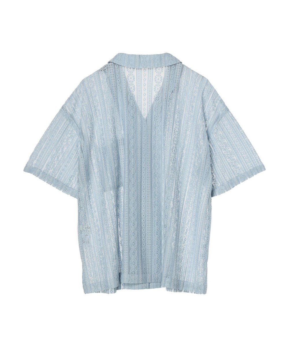 earth music&ecology フラワーレースシャツ 