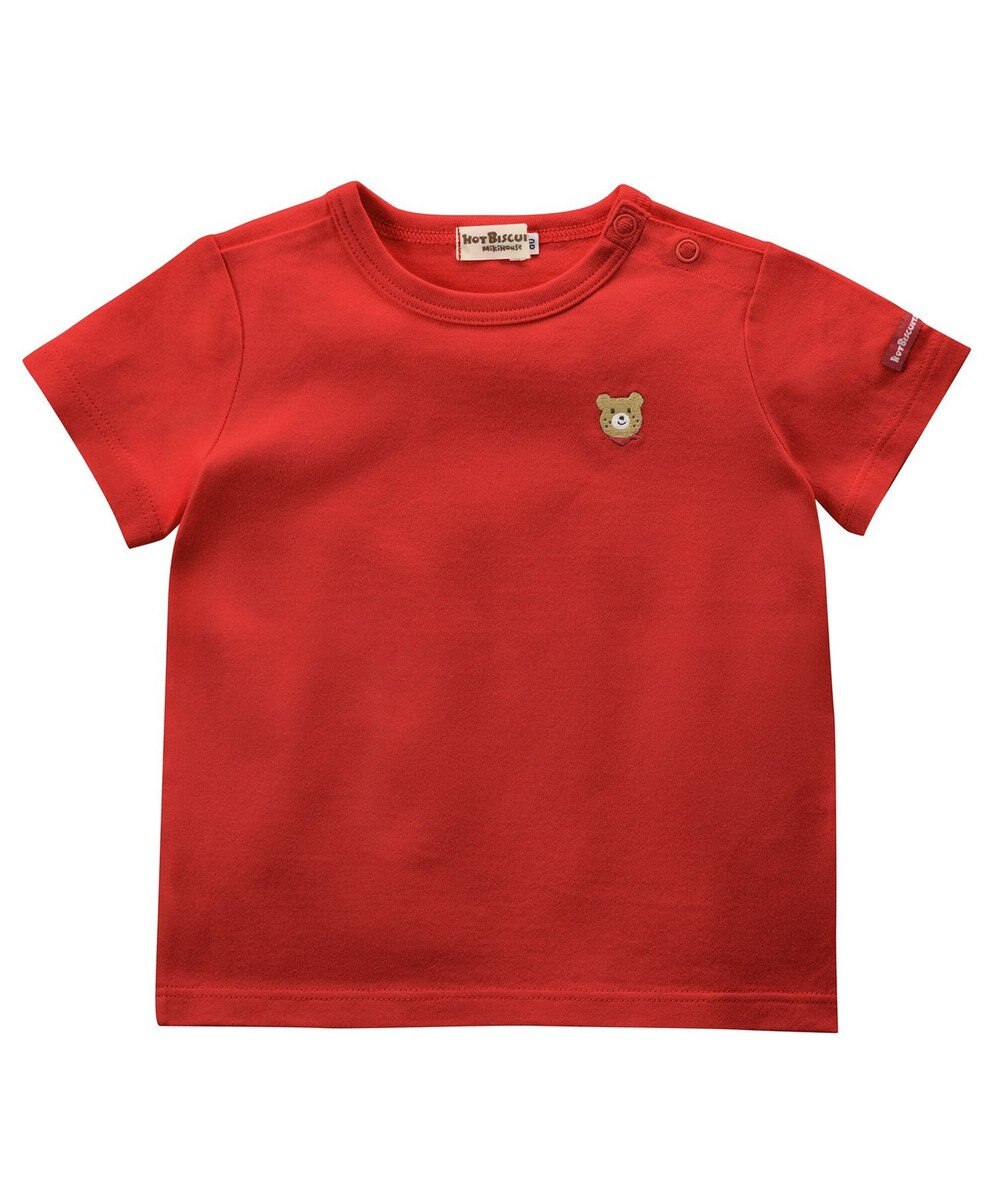 MIKI HOUSE HOT BISCUITS 【70-120cm】【Everyday Series】ワンポイント 半袖Tシャツ 