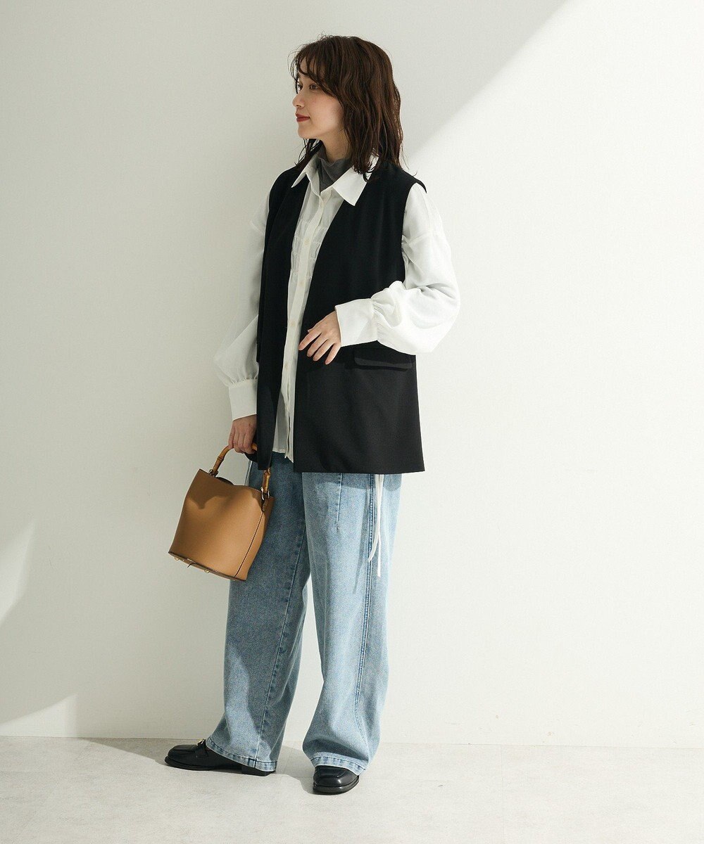 Green Parks Ｏ．洗えてストレッチ　Ｗボタンベスト 