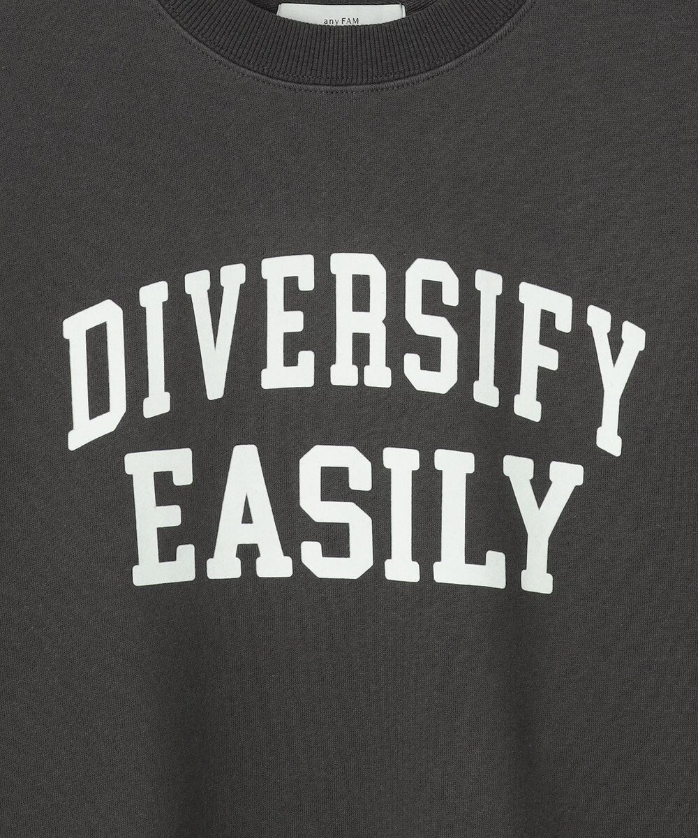 ANY 【洗濯機可】裏起毛スウェットロゴプルオーバー 