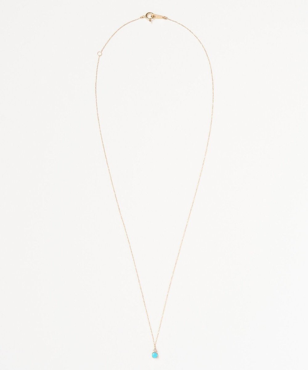 Phoebe 【K10】ジュエルラックネックレス　ターコイズ/12月誕生石/天然石/全長:40cm 