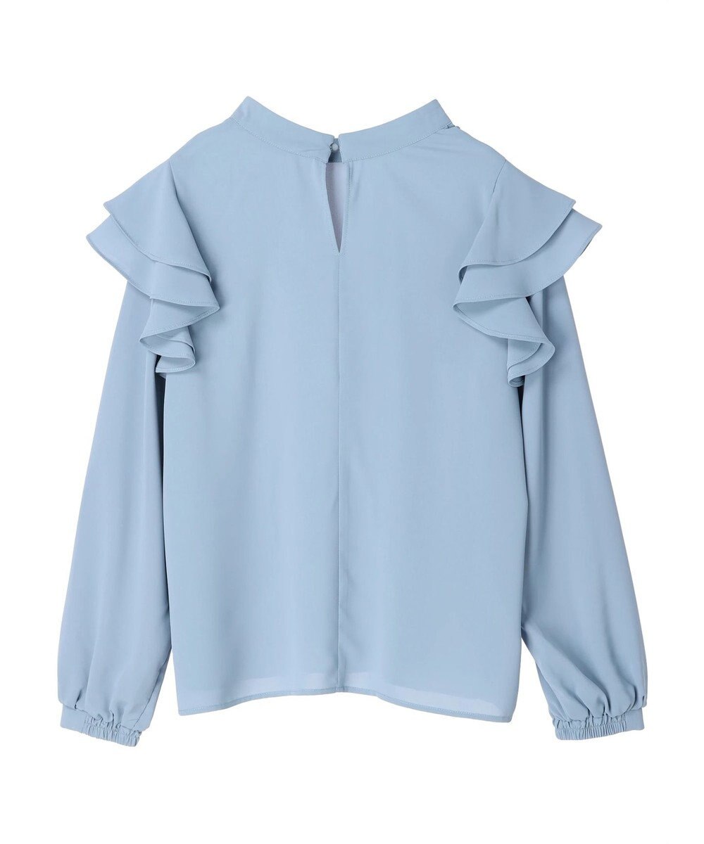 earth music&ecology フリルスリーブブラウス 