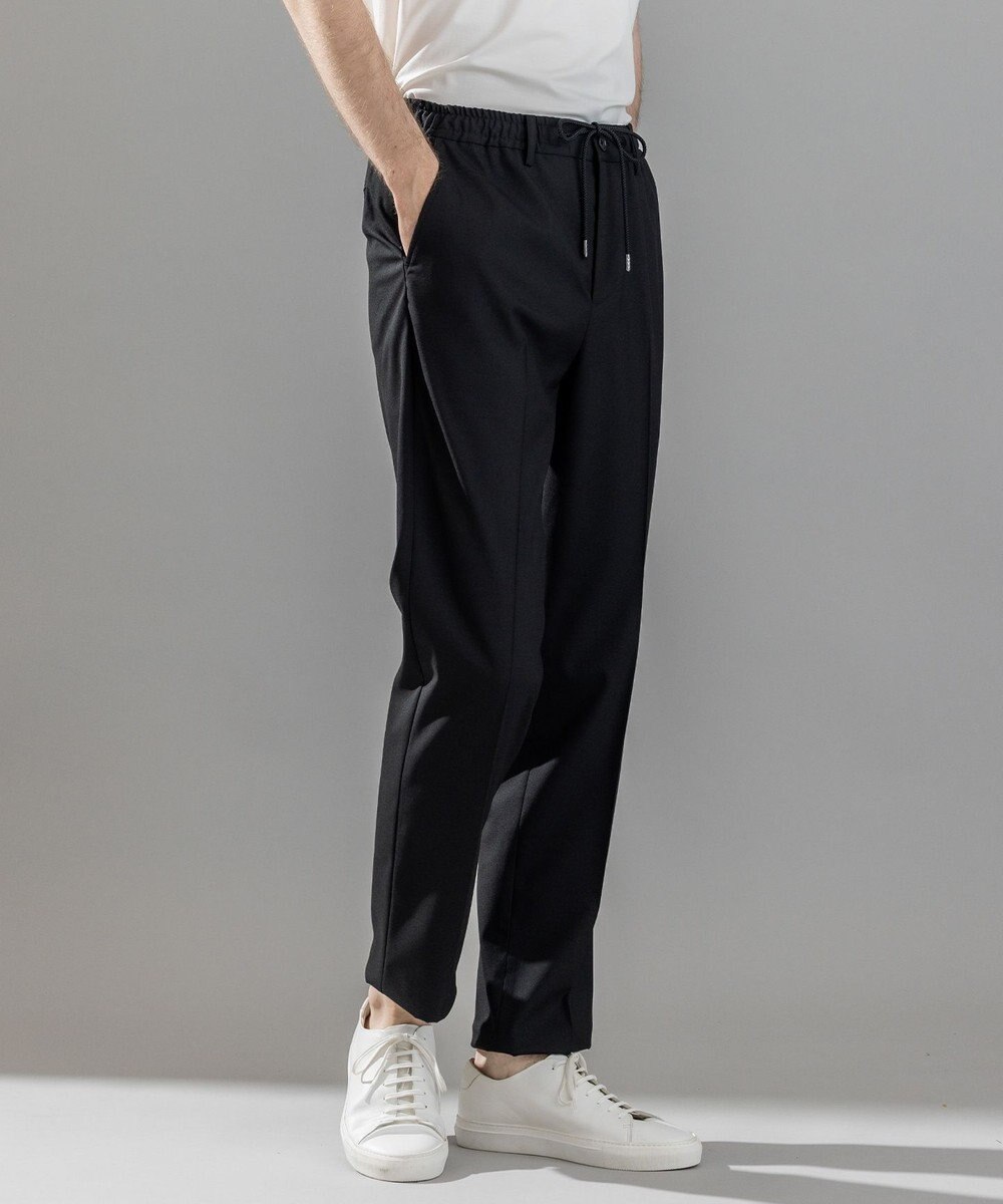 JOSEPH HOMME 【ストレッチ/ウエストゴム仕様】キャリーマンストレッチ ドロスト付ストレートパンツ / HOVE 