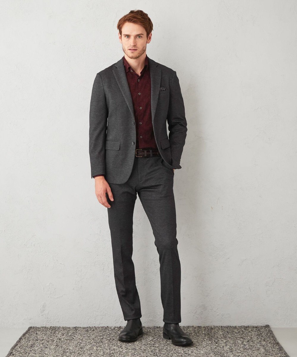 JOSEPH ABBOUD 【ソフトな着心地】ペイズリー柄 コーデュロイシャツ 